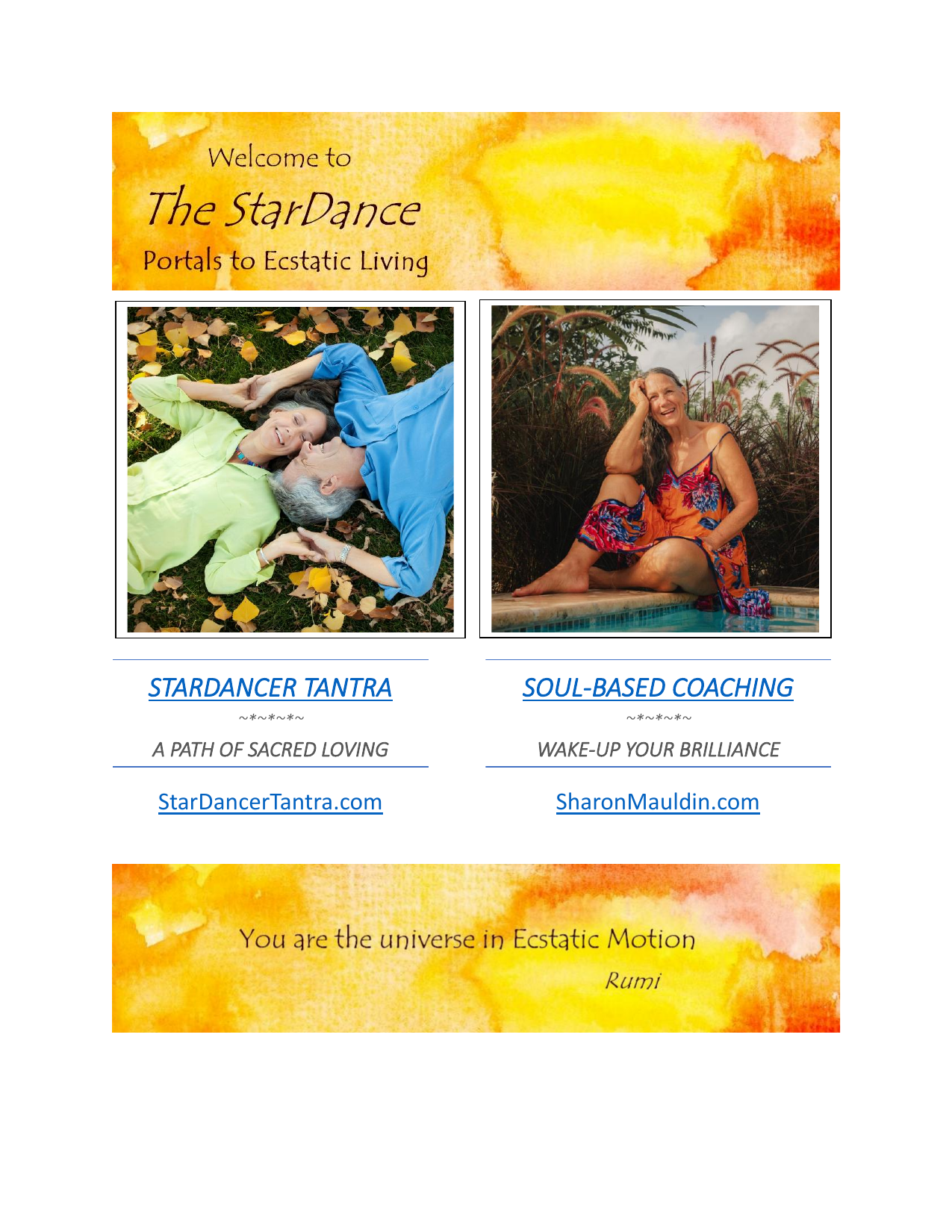 Welcome to The StarDance — Portals to Ecstatic Living